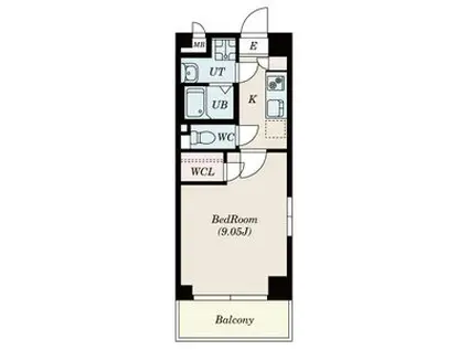 各種賜りますGRANDUKE算所(1K/6階)の間取り写真