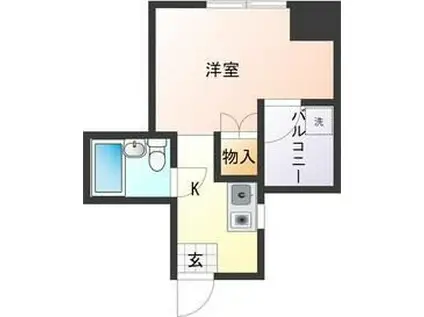 OLA COURT田辺東洋プラザ田辺(ワンルーム/7階)の間取り写真