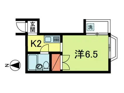 ベルメゾン(1K/1階)の間取り写真