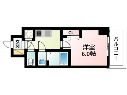 DIMUS新大阪(1K/6階)の間取り写真