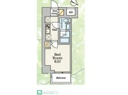 S-RESIDENCE蕨BENE(1K/3階)の間取り写真
