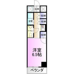 エトワール宇都宮第一(1K/11階)の間取り写真