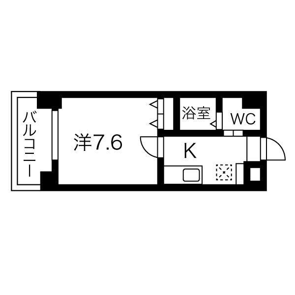 FDS FELICE(1K/2階)の間取り写真