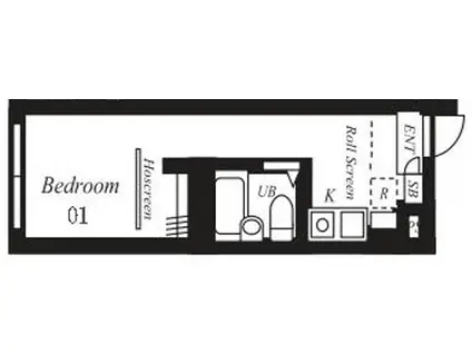プラチナフォルム西巣鴨(ワンルーム/4階)の間取り写真