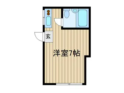 メゾン中町(ワンルーム/1階)の間取り写真