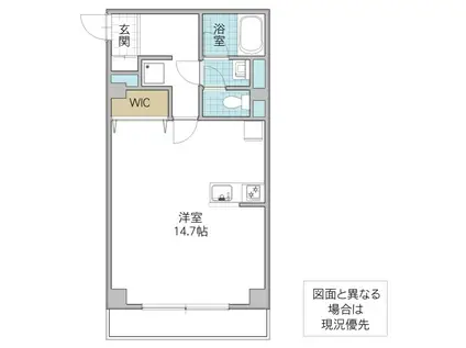 CENTRAL-Y(ワンルーム/4階)の間取り写真