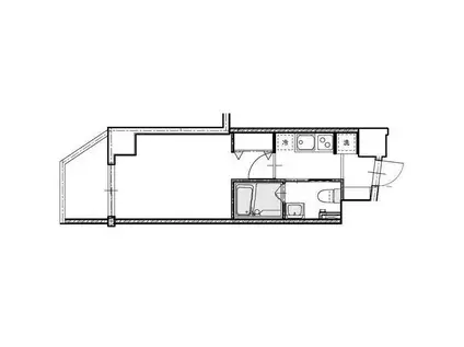 RISING PLACE桜木町三番館(1K/6階)の間取り写真
