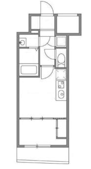 SERENITE本町REFLET(1DK/7階)の間取り写真