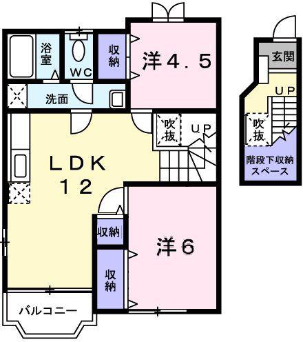 サンマリー(2LDK/2階)の間取り写真