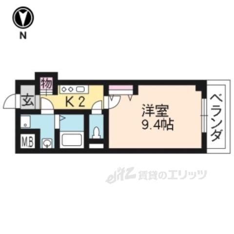 YAMASHO23(1K/2階)の間取り写真