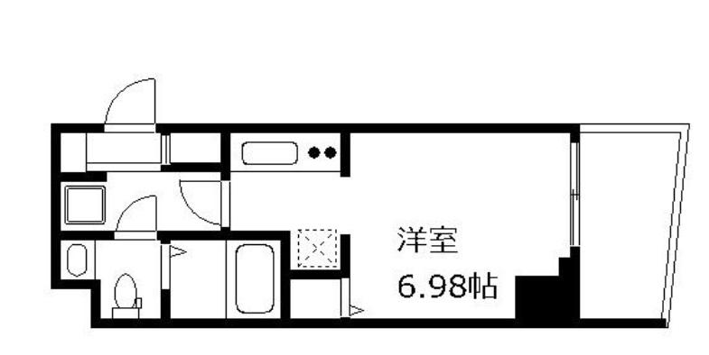 クレヴィスタ武蔵小山(1K/6階)の間取り写真