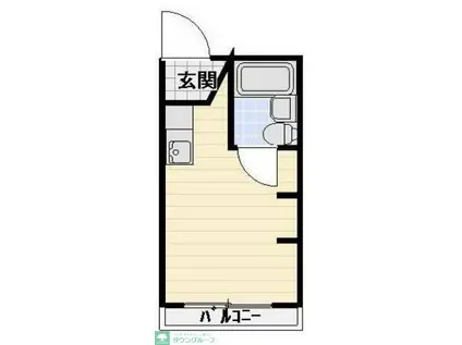 チェリーハイツ(ワンルーム/1階)の間取り写真