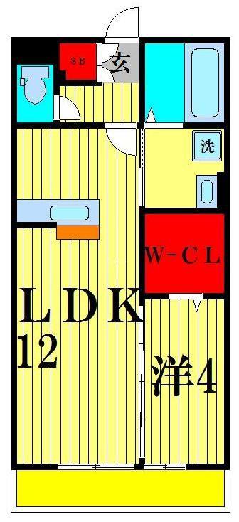 ヴァンヴィーブル早稲田(1LDK/3階)の間取り写真