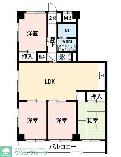 PLENDY矢部さくら通(4LDK/8階)の間取り写真