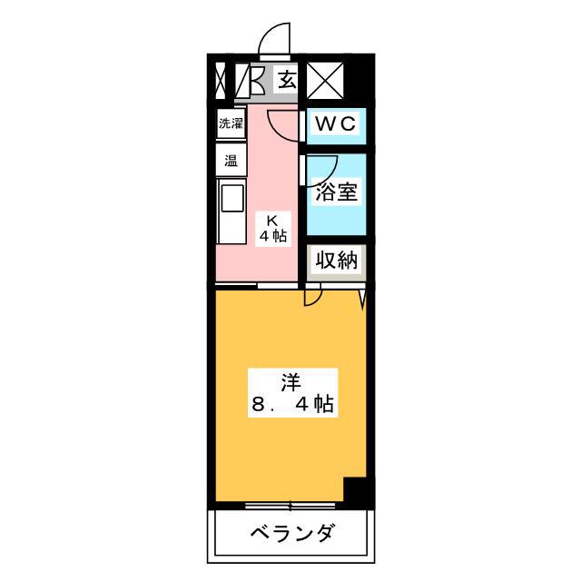 LE・DOME(1K/7階)の間取り写真