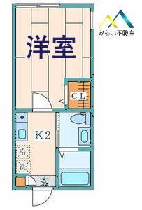 STYLE-A(1K/1階)の間取り写真