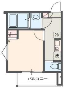 MELDIA西高島平(1K/1階)の間取り写真