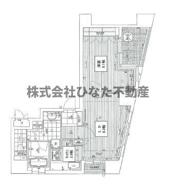 リーガル四ツ橋筋(1LDK/7階)の間取り写真