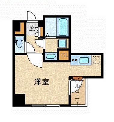 アヴァンツァーレ元町(1K/6階)の間取り写真