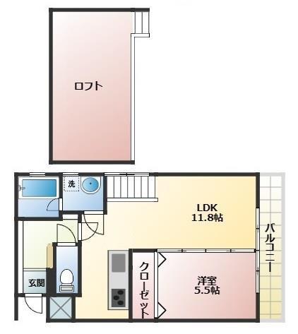 京町キングダム(1LDK/4階)の間取り写真