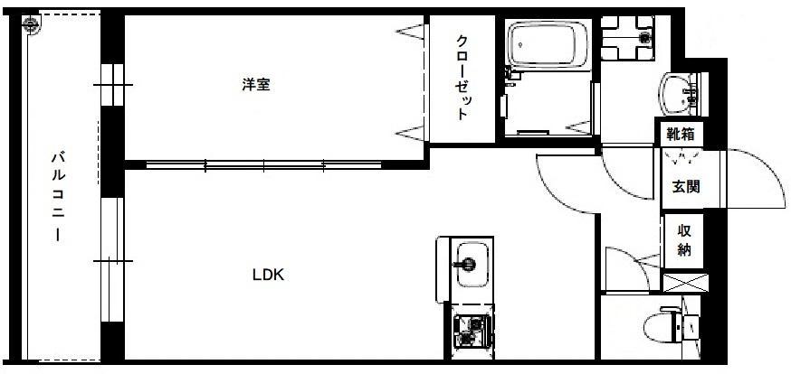 グランストーク天龍川II(1LDK/3階)の間取り写真