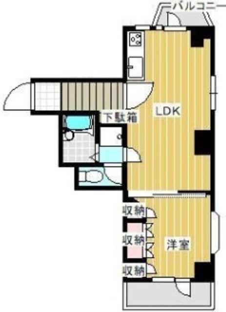 オーシャンヴィレッジ西蒲田(1LDK/5階)の間取り写真