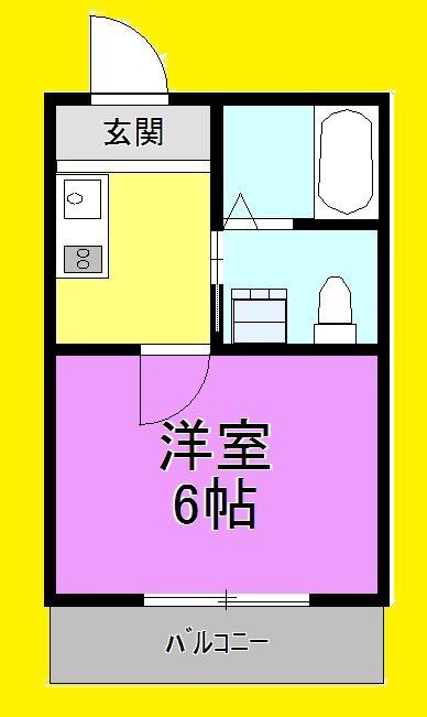 クオリティア橋本(1K/3階)の間取り写真
