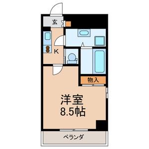 クイール(1K/3階)の間取り写真
