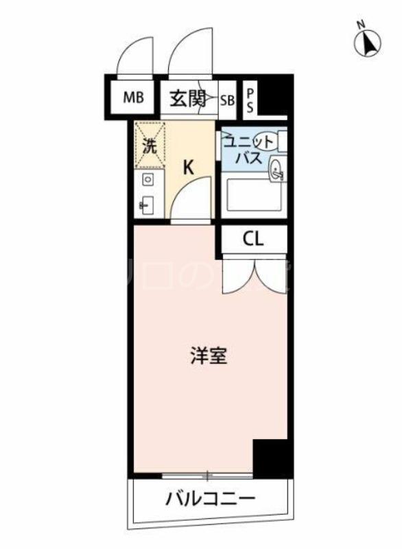 カテリーナ大森(1K/3階)の間取り写真