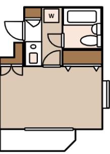 シルク宮崎台(1K/2階)の間取り写真