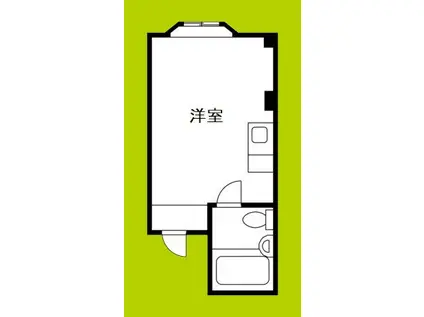 苅田ハイツ(ワンルーム/3階)の間取り写真