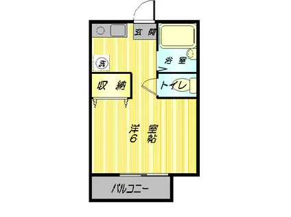 ビラ ルミエール(1K/1階)の間取り写真