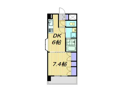シティライフ日和(1DK/5階)の間取り写真