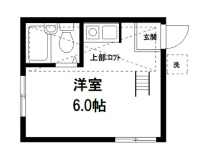 VIP成増(ワンルーム/2階)の間取り写真