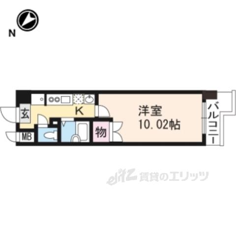 アートプラザ124(1K/6階)の間取り写真