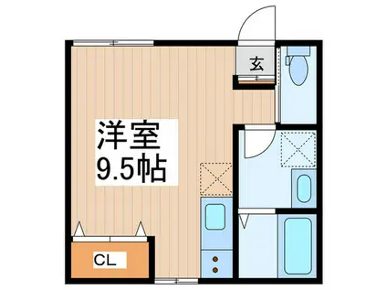 コーポICHIYOSHI(ワンルーム/1階)の間取り写真