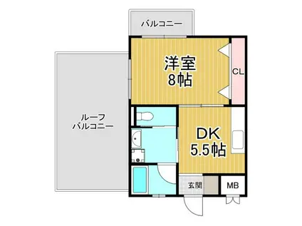 REA-GRANZ宝塚千種(1DK/3階)の間取り写真