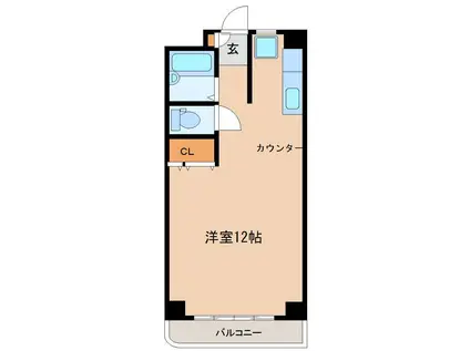 コスモ高千穂(ワンルーム/4階)の間取り写真