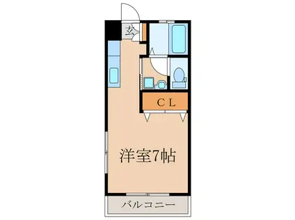 とんぼマンション(ワンルーム/3階)の間取り写真