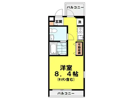 サンヴィアーレ渋谷本町(ワンルーム/3階)の間取り写真