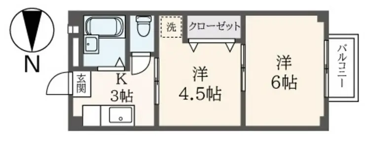 サニーホームズ浜田山 1階階 間取り