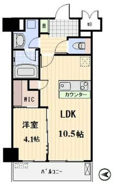 プロスペクト恩賜公園 4階階 間取り