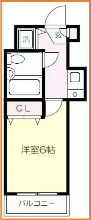 クリオ武蔵新城弐番館 1階階 間取り