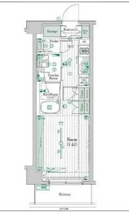 ブライズ高円寺 8階階 間取り