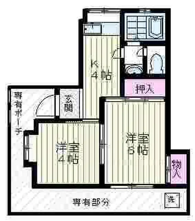 エルセリート中浦和II 1階階 間取り