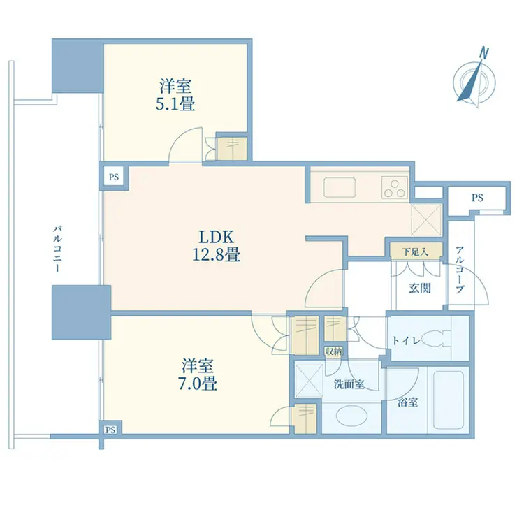 二子玉川ライズ タワー&レジデンスタワーセントラル 21階階 間取り