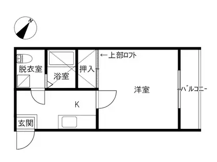 アニエス808(1K/2階)の間取り写真