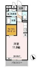 サンフォレストIII(ワンルーム/3階)の間取り写真