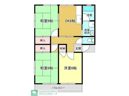 シックスストーリーズ(3DK/1階)の間取り写真