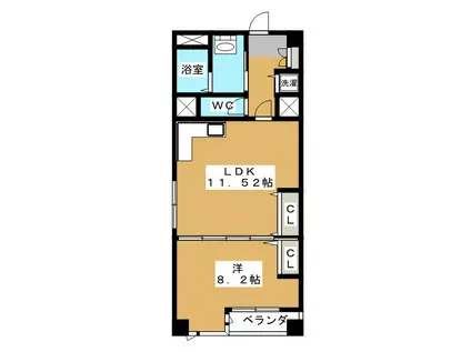 ネオハイム荻窪(1LDK/2階)の間取り写真